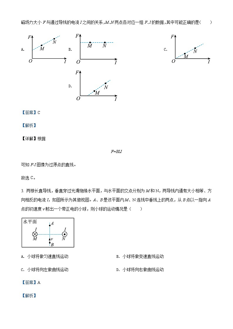 2021-2022年北京师范大学附属实验中学高二（下）期中物理试题含解析02