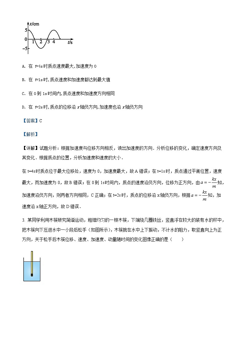 2021-2022年河南省南阳市第一中学高二（下）第一次月考物理试题含解析第2页