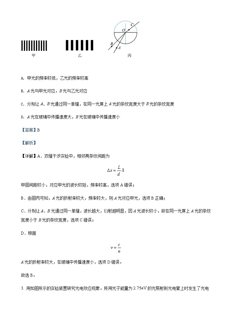 2021-2022年江苏省南师附中、天一中学、海门中学、海安高中高二（下）6月测试物理试题含解析第2页