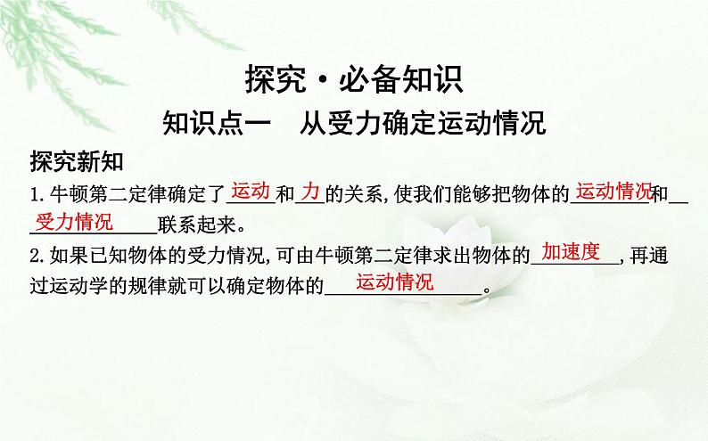 人教版高中物理必修第一册第四章5牛顿运动定律的应用课件第4页