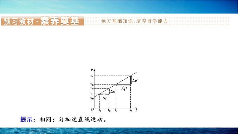 人教版高中物理必修第一册第二章第2节匀变速直线运动的速度与时间的关系课件第3页