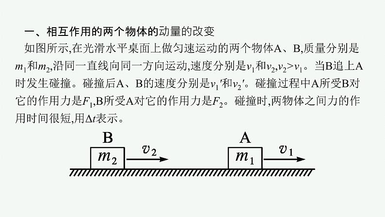 人教版高中物理选择性必修第一册1.3.动量守恒定律课件05