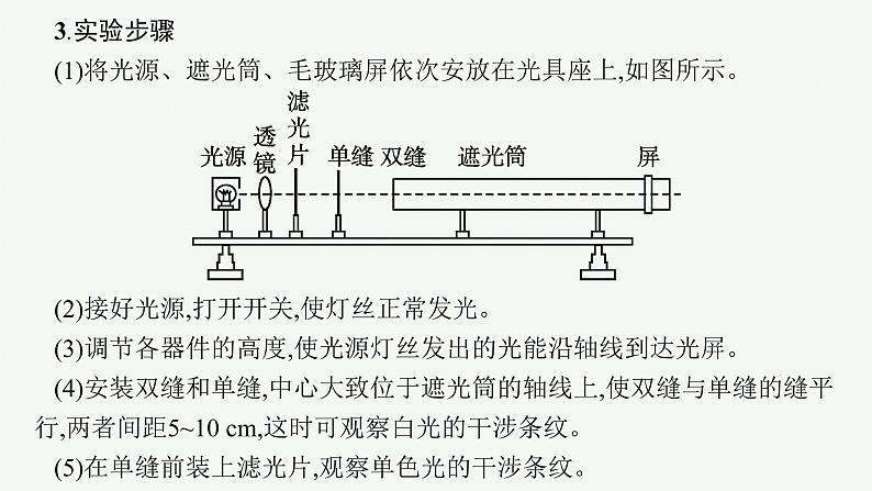 人教版高中物理选择性必修第一册4.4.实验：用双缝干涉测量光的波长课件06