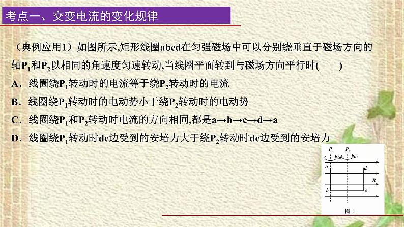 2022-2023年高考物理一轮复习 交流电课件04