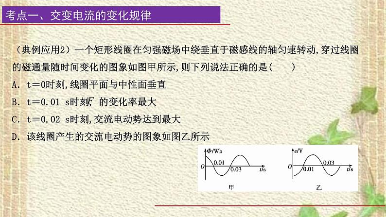 2022-2023年高考物理一轮复习 交流电课件06