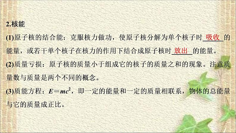 2022-2023年高考物理一轮复习 近代物理初步 (3)课件第8页