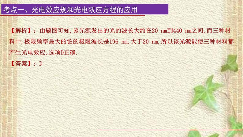 2022-2023年高考物理一轮复习 近代物理——原子物理课件07