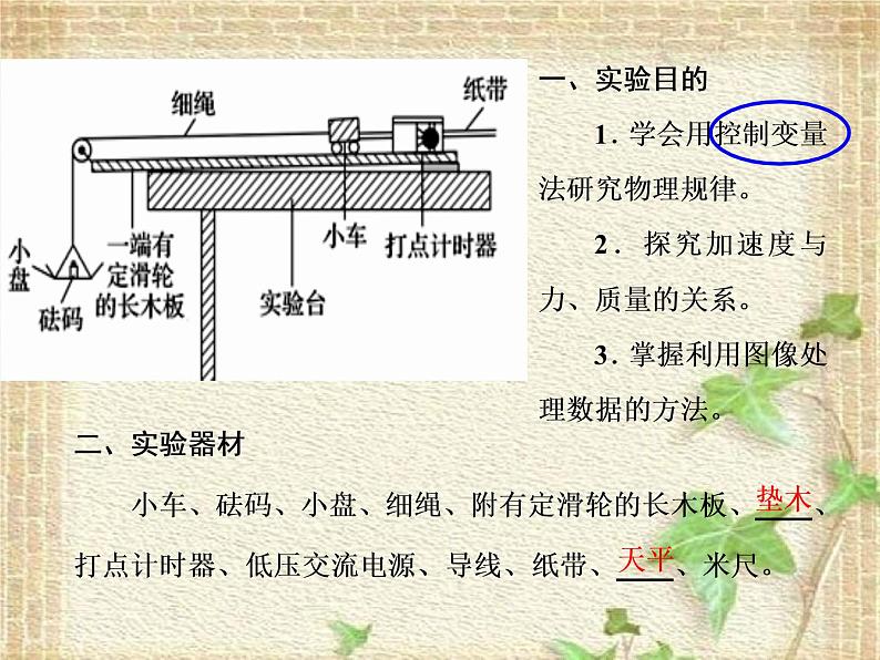 2022-2023年高考物理一轮复习 力学实验 (4)课件第6页