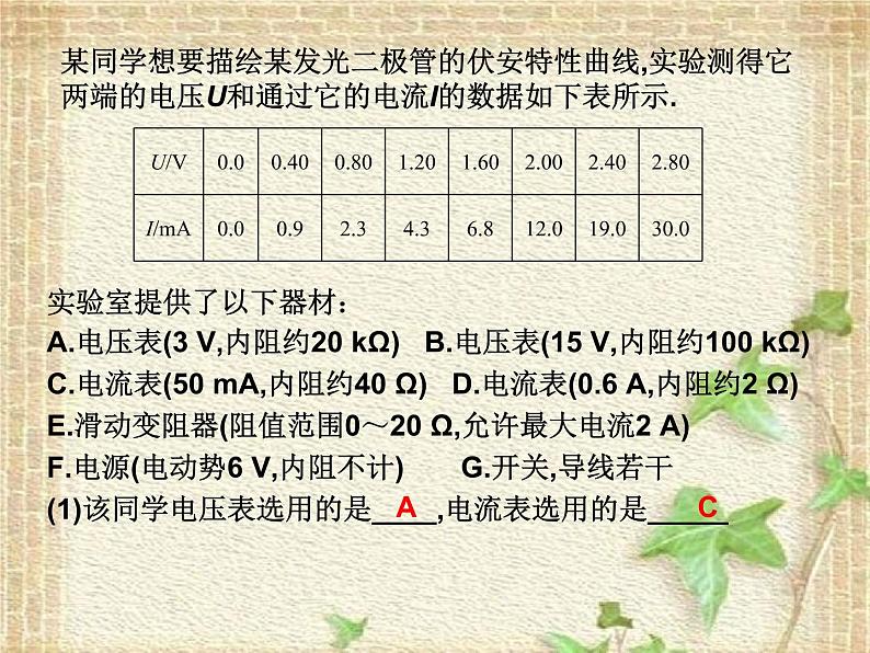 2022-2023年高考物理一轮复习 描绘小灯泡的伏安特性曲线课件第8页