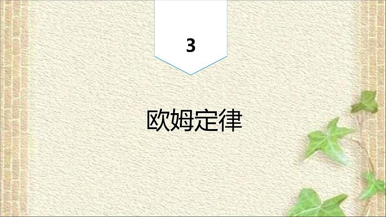 2022-2023年高考物理一轮复习 欧姆定律 (3)课件01