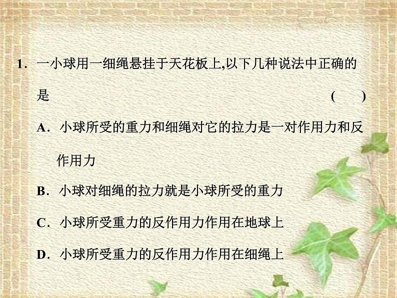 2022-2023年高考物理一轮复习 牛顿第三定律课件03