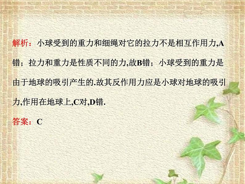 2022-2023年高考物理一轮复习 牛顿第三定律课件04