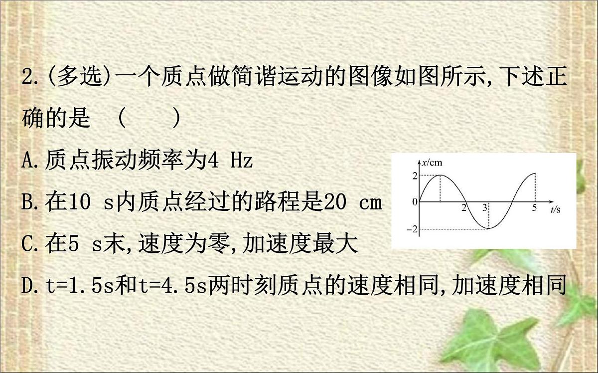 2022-2023年高考物理一轮复习 振动与波课件第6页