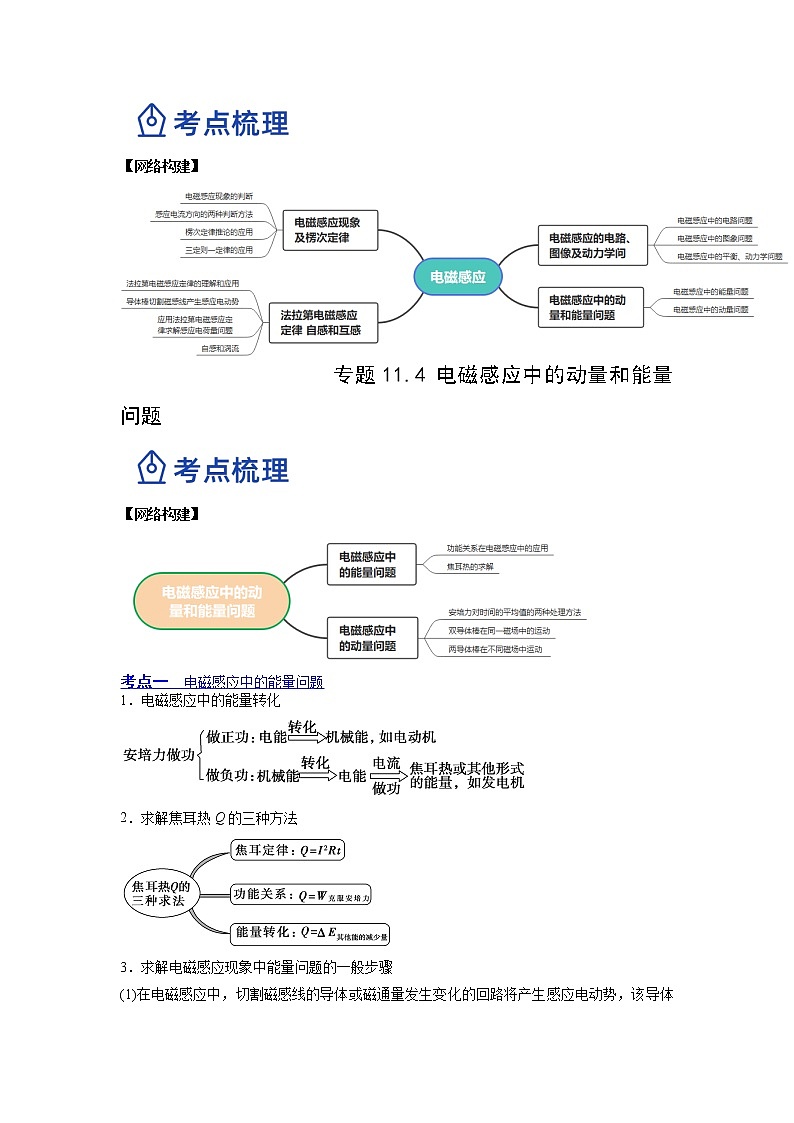 【备战2023高考】物理总复习——11.4《电磁感应中的动量和能量问题》讲义（全国通用）02