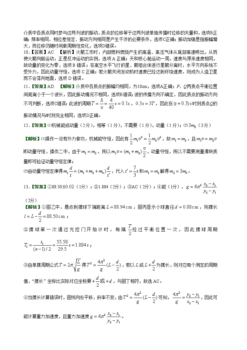 高二物理答案第2页