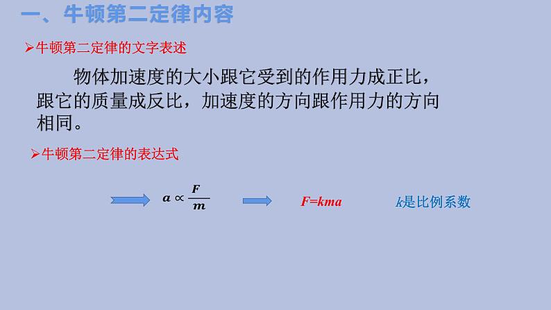 高中物理人教版（2019）必修第一册4.3 牛顿第二定律 课件07