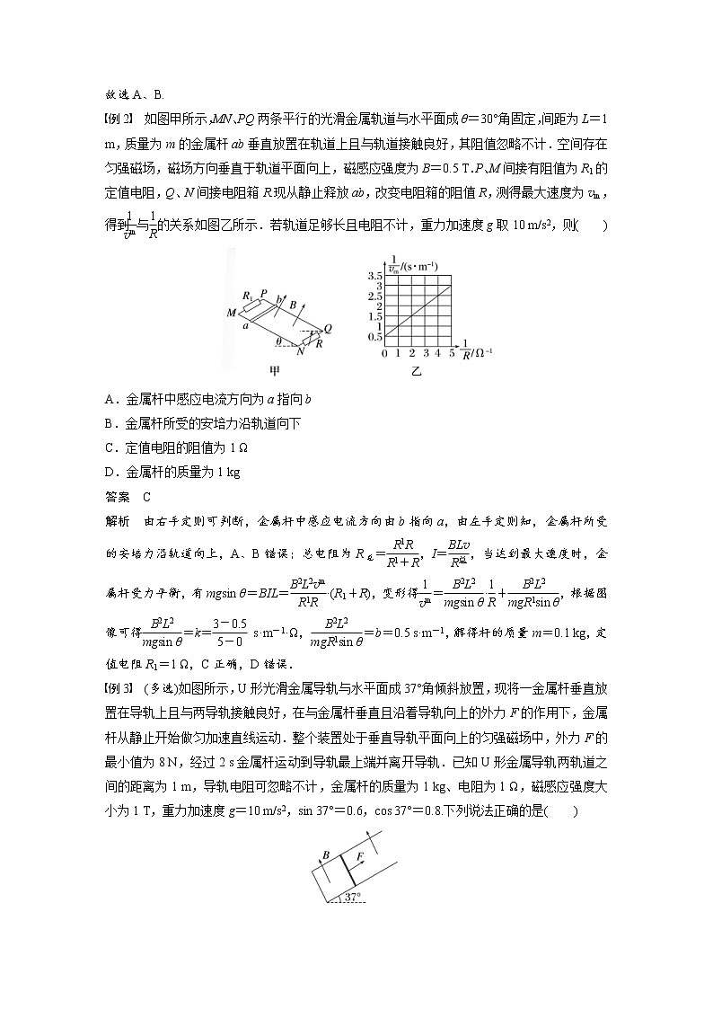 (新高考)高考物理一轮复习第11章专题强化24《电磁感应中的动力学和能量问题》 (含解析)03
