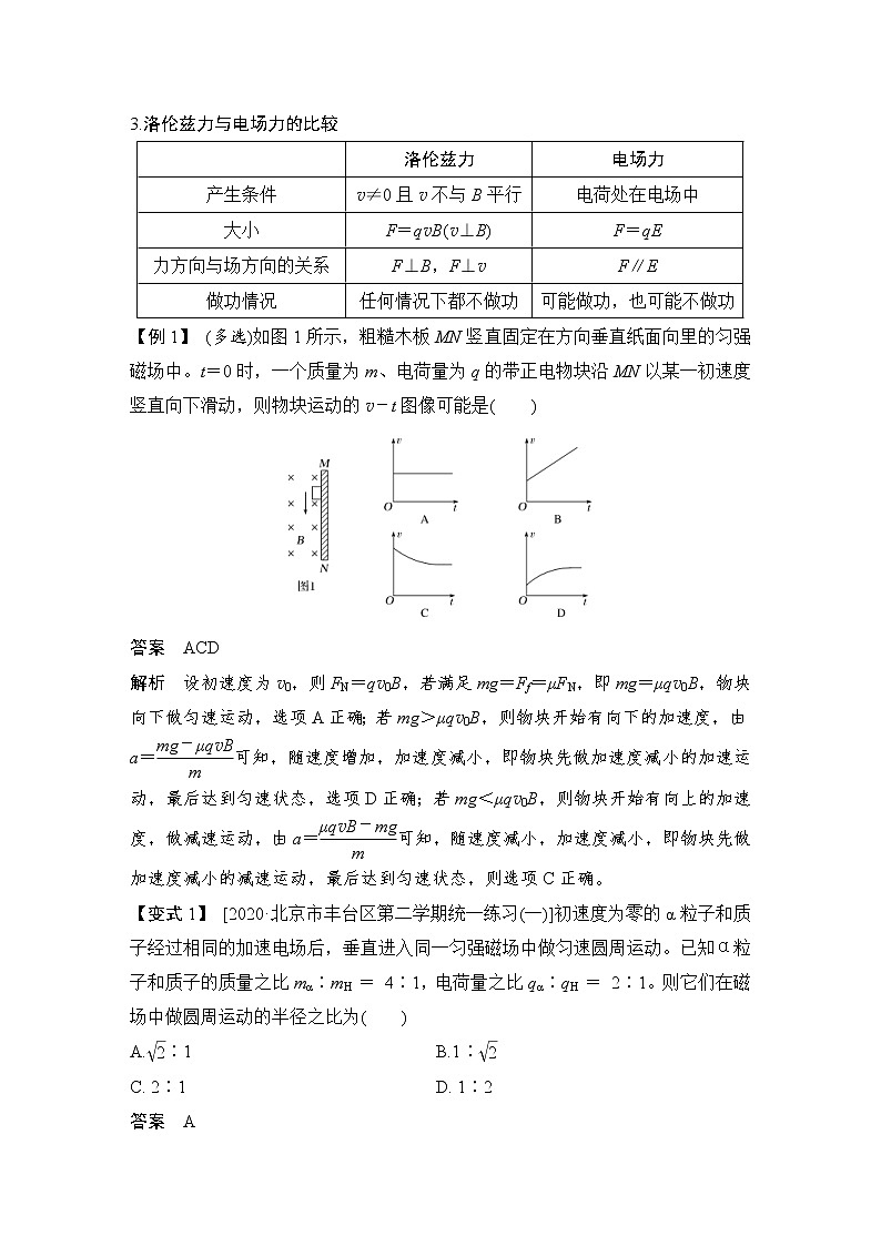 (新高考)高考物理一轮复习课时练习第10章第2讲《磁场对运动电荷的作用》(含解析)03