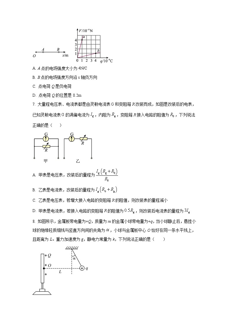 河南省商丘名校联盟2022-2023学年高二物理上学期期中联考试题（Word版附答案）03