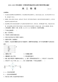 2022-2023学年新疆维吾尔自治区和田地区民丰县高三上学期11月期中物理试题 （word版）