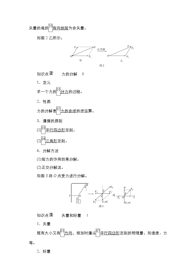 (新高考)高考物理一轮复习教案第2章第2讲《力的合成和分解》(含详解)02