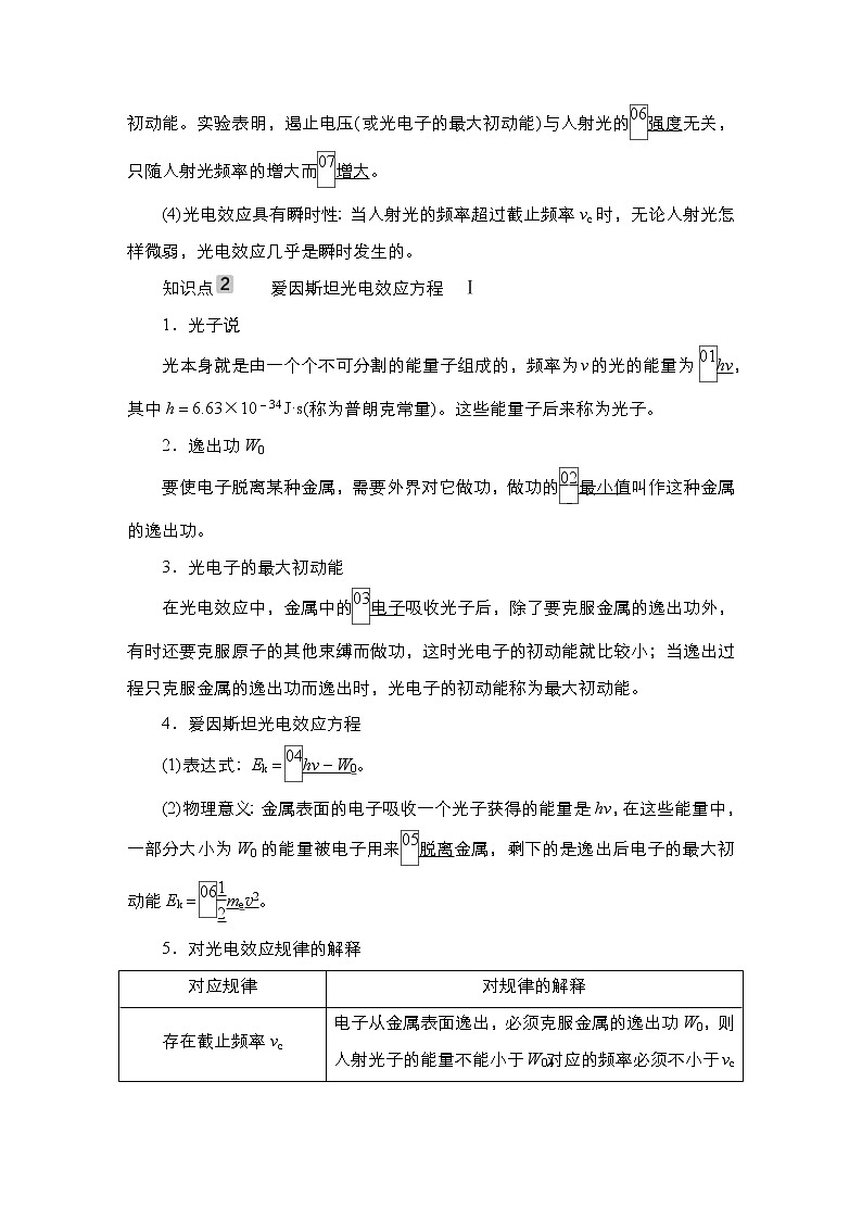 (新高考)高考物理一轮复习教案第15章第1讲《光电效应波粒二象性》(含详解)03