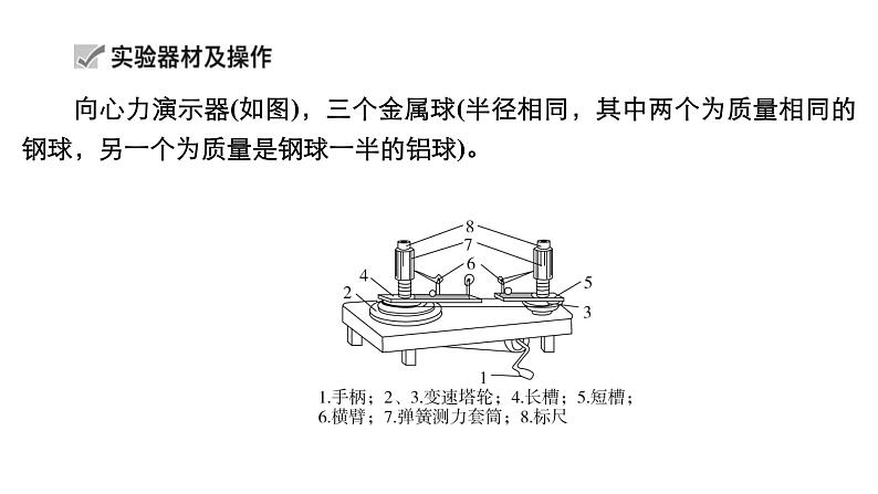 (新高考)高考物理一轮复习课件第4章实验六《探究向心力大小与半径、角速度、质量的关系》(含解析)06