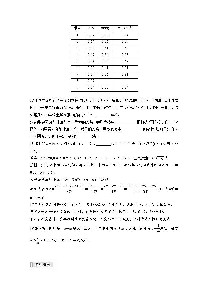(全国版)高考物理一轮复习讲义第3章 实验四 验证牛顿运动定律(含解析)03