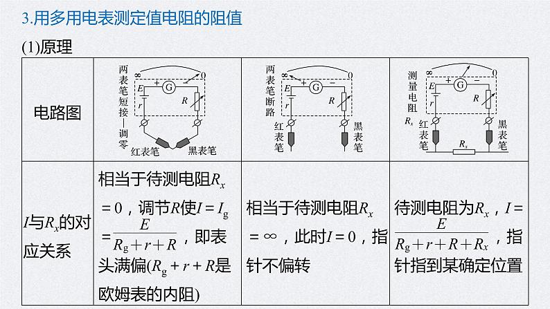 (新高考)高考物理一轮复习课件第9章 实验十一 练习使用多用电表(含解析)08
