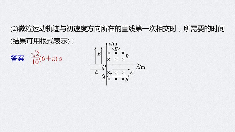 (新高考)高考物理一轮复习课件第10章 专题强化22 带电粒子在叠加场和交变电、磁场中的运动(含解析)08