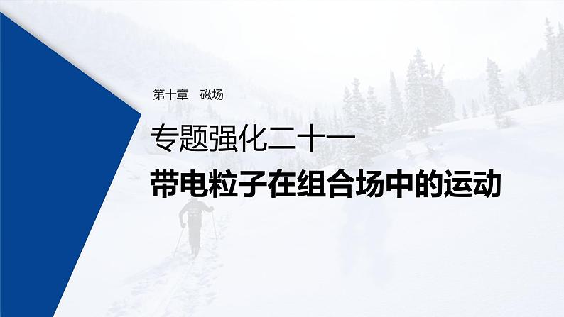 (新高考)高考物理一轮复习课件第10章 专题强化21 带电粒子在组合场中的运动(含解析)01