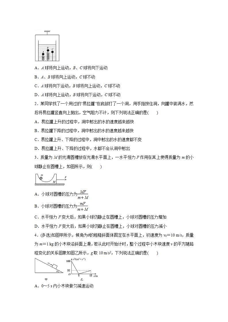 (新高考)高考物理二轮复习小题必练4 牛顿运动定律的应用(原卷版)第3页