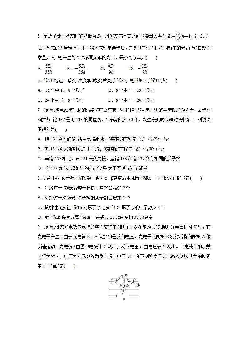 (新高考)高考物理二轮复习小题必练28 光电效应   原子结构与原子核(2份打包，解析版+原卷版)03