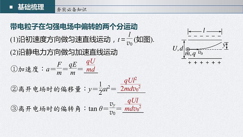 (新高考)高考物理一轮复习课件第8章第4讲《带电粒子在电场中的偏转》(含解析)05