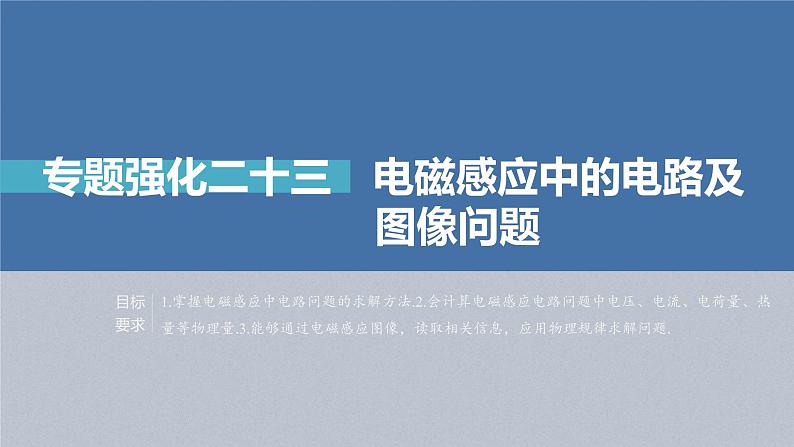 (新高考)高考物理一轮复习课件第11章专题强化23《电磁感应中的电路及图像问题》(含解析)第2页