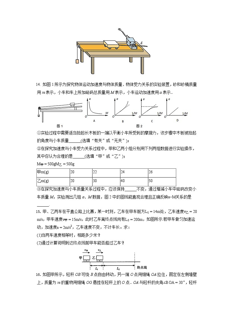 2021-2022学年辽宁省阜新第二高级中学高一（上）期末物理试卷（含答案解析）03