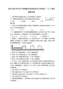 2021-2022学年辽宁省朝阳市育英高考补习学校高一（上）期末物理试卷（含答案解析）