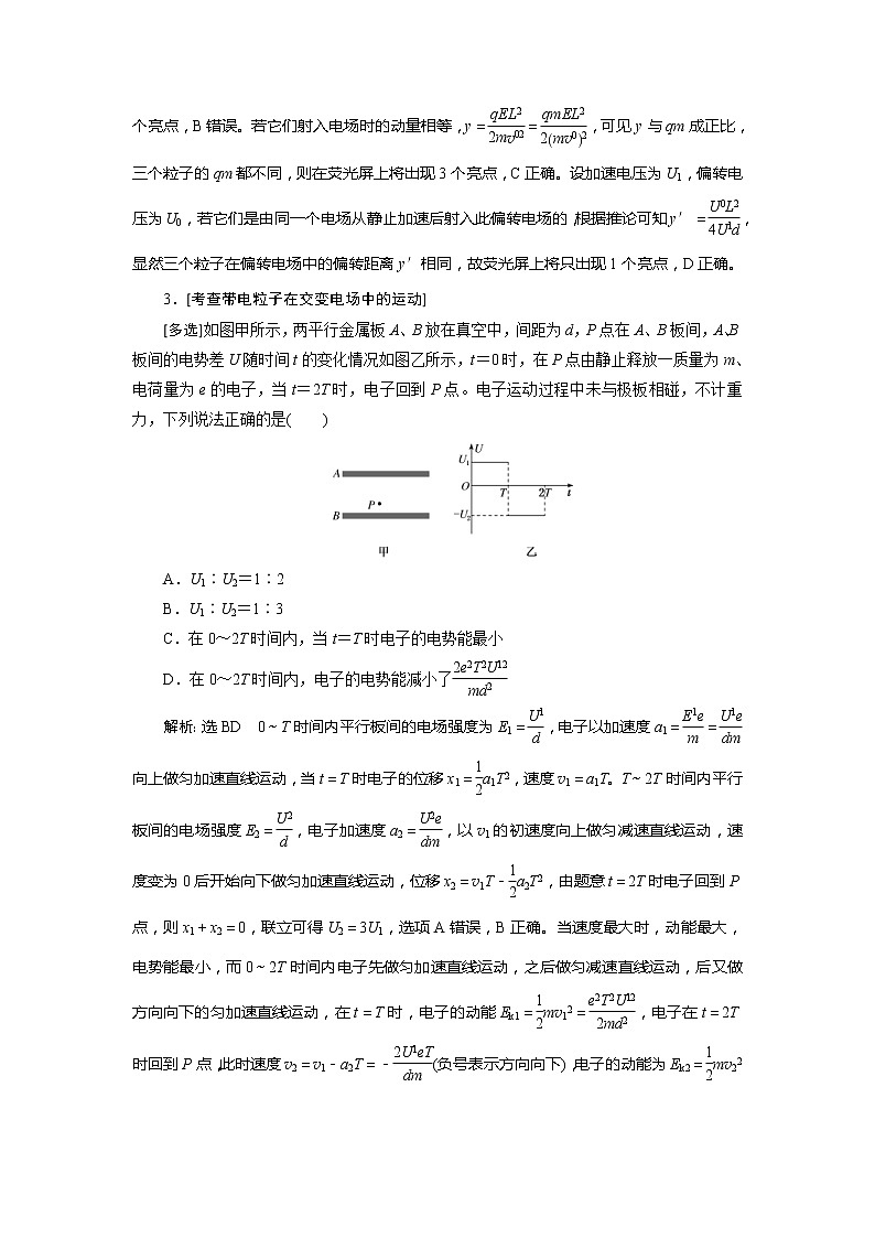 高考物理二轮复习专题三第2讲 带电粒子在电磁场中的运动——课前自测诊断卷 (含解析)第2页