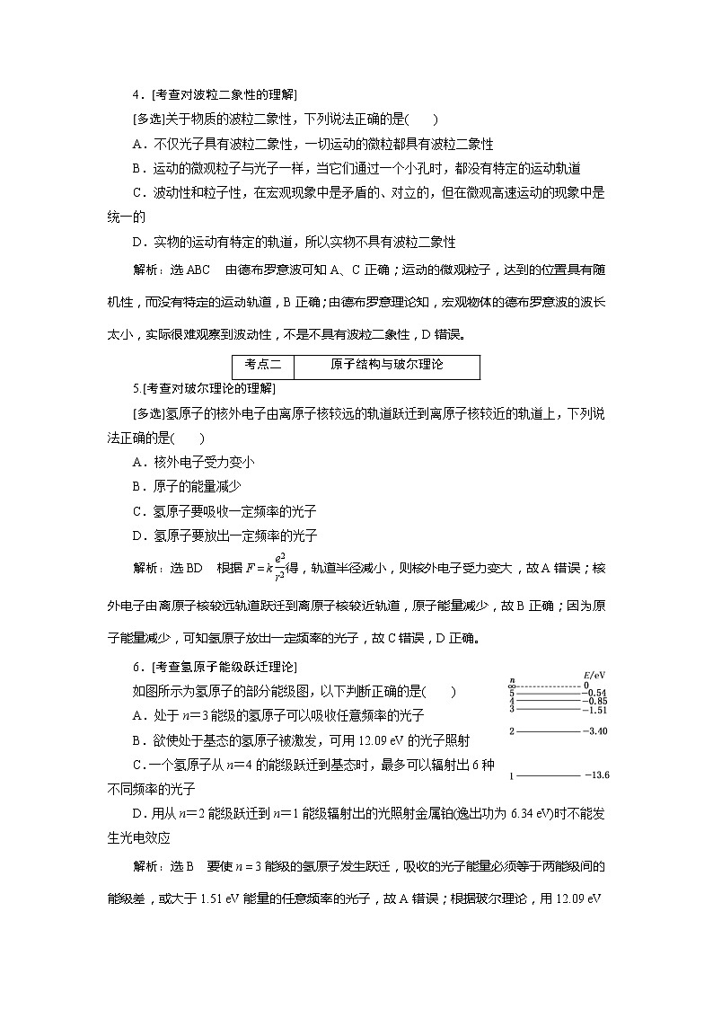 高考物理二轮复习专题五近代物理初步——课前自测诊断卷 (含解析)03