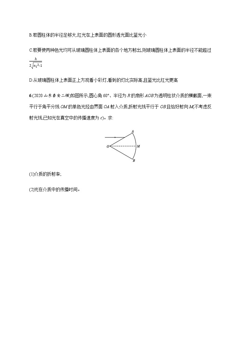 高考物理二轮复习专题分层突破练15光学(含解析)03