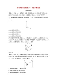 高考物理二轮复专项突破二力的平衡问题 (含解析)