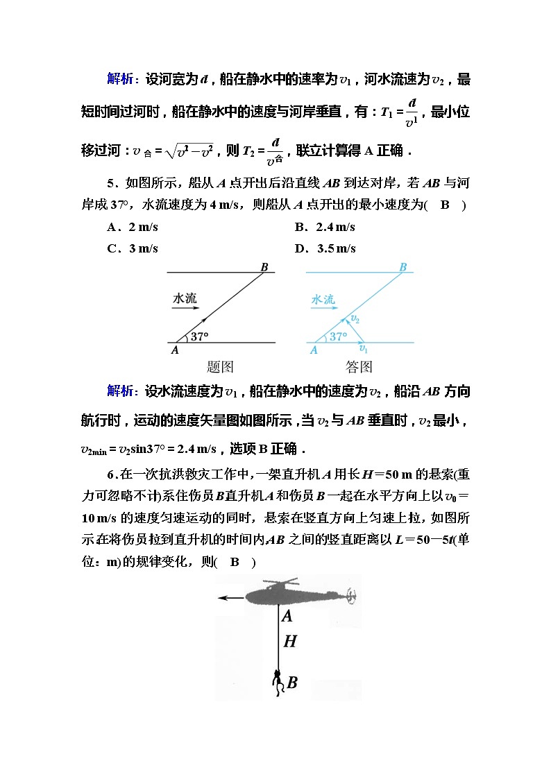 高考物理一轮复习第4章曲线运动 万有引力与航天课时作业11 (含解析)第3页