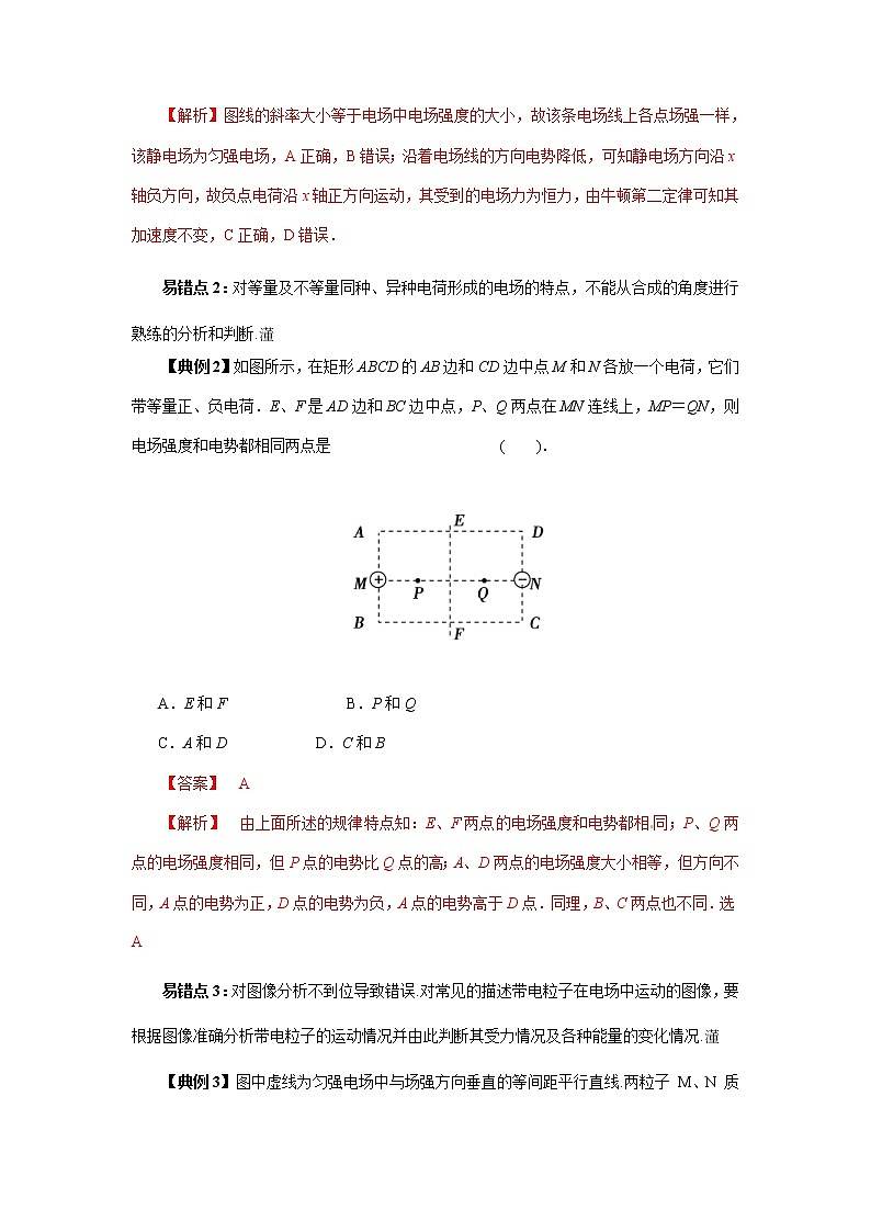 高考物理三轮冲刺易错题专题06 静电场（2份打包，解析版+原卷版，可预览）02