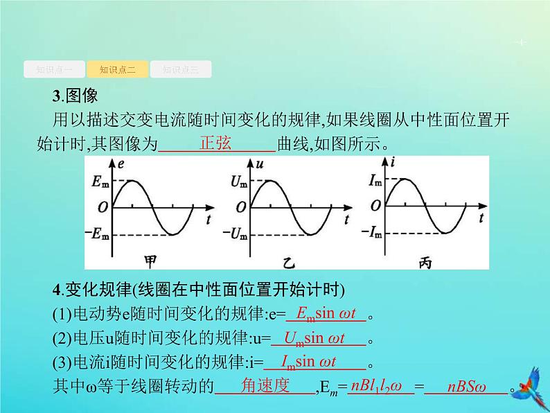 (新课标版)高考物理一轮复习基础课件27交变电流的产生与描述 (含解析)第4页