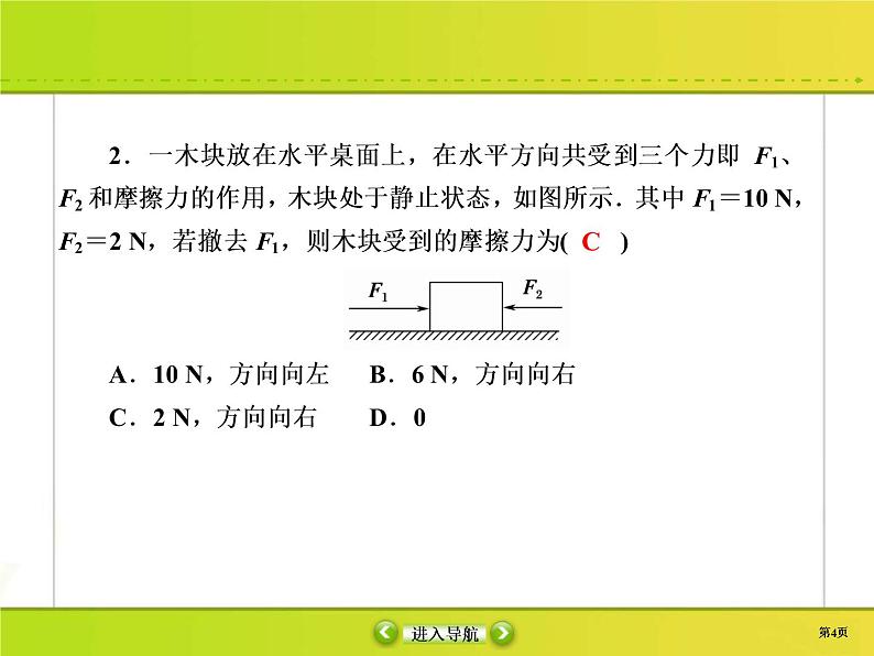 高考物理一轮复习课件第2章相互作用课时作业4 (含解析)第4页