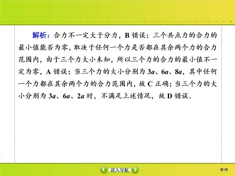 高考物理一轮复习课件第2章相互作用课时作业5 (含解析)第7页