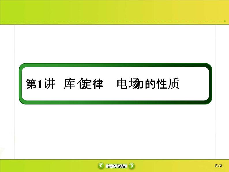 高考物理一轮复习课件第7章静电场7-1 (含解析)02