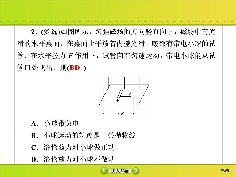 高考物理一轮复习课件第9章磁场9-2 (含解析)第8页