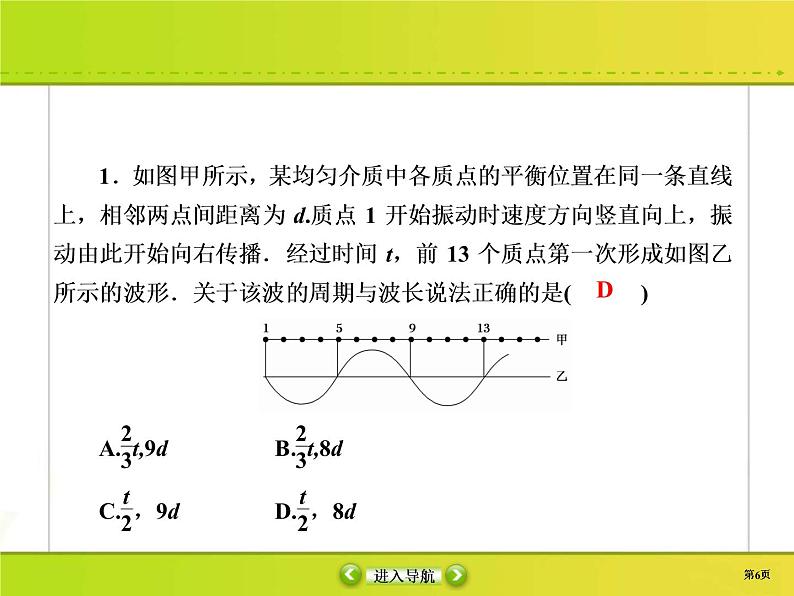 高考物理一轮复习课件选修3-4 波与相对论-2 (含解析)06