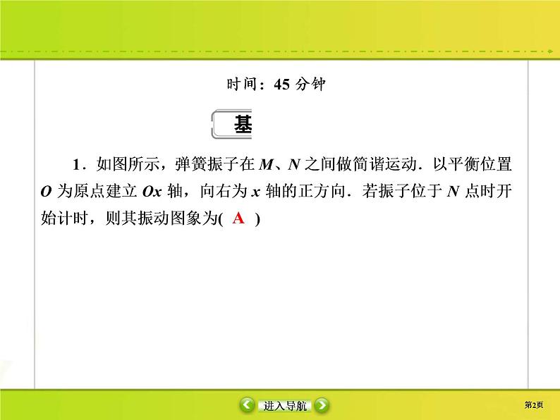 高考物理一轮复习课件选修3-4 波与相对论课时作业44 (含解析)第2页